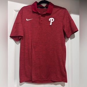 Men’s Nike Phillies Red Polo size small